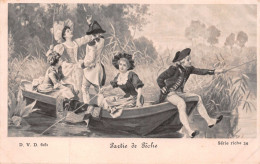 "Partie De Pêche"  - D.V.D. 6161 - Série Riche 34 CPR - Malerei & Gemälde