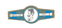 20) Bague De Cigare Série Tintin Bleue Dorée Royal Flush Kuifje Spalding En Superbe.Etat - Objetos Publicitarios