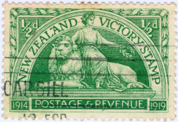 NUOVA ZELANDA, NEW ZEALAND, VITTORIA, 1920, FRANCOBOLLI USATI Scott:NZ 165, Yt:NZ 169 - Unused Stamps