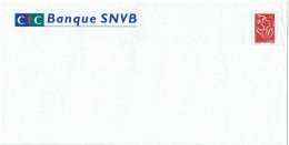 FRANCE - PAP TSC CIC BANQUE SNVB - LEGER PLI AU COIN  DROIT - Listos A Ser Enviados: TSC Y Transplantados Semioficiales