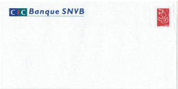 FRANCE - PAP TSC CIC BANQUE SNVB - LEGER PLI AU COIN  DROIT - Prêts-à-poster: TSC Et Repiquages Semi-officiels