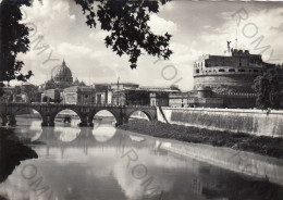 CARTOLINA  B9 ROMA,LAZIO-CASTEL S.ANGELO-STORIA,MEMORIA,CULTURA,RELIGIONE,IMPERO ROMANO,BELLA ITALIA,VIAGGIATA 1958 - Castel Sant'Angelo