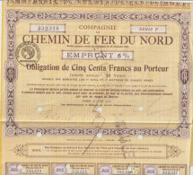 CHEMINS De FER Du NORD  1920 - Railway & Tramway