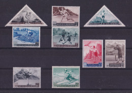 1953 San Marino Saint Marin SPORT I° PROPAGANDA SPORTIVA Serie Di 9 Valori MNH** - Unused Stamps