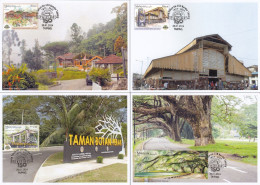 Malaysia 2024-1 150 Years Anniversary Of Taiping Maximum Card Maxicard Landscape Landmark Tree Unusual - Malaysia (1964-...)