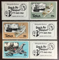Tonga 1980 Sea & Air Transport Official Set MNH - Tonga (1970-...)
