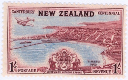 NUOVA ZELANDA, NEW ZEALAND, PAESAGGI, LANDSCAPE, 1950, FRANCOBOLLI NUOVI (MNH**) Scott:NZ 278, Yt:NZ 312 - Nuovi