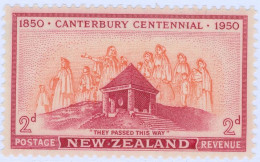 NUOVA ZELANDA, NEW ZEALAND, CENTENARIO CANTERBURY, 1950, FRANCOBOLLI NUOVI (MNH**) Scott:NZ 275, Yt:NZ 309 - Ungebraucht