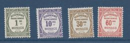 Monaco Taxe - YT N° 13 à 16 * - Neuf Avec Charnière - 1924 à 1932 - Unused Stamps