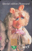 UK - British Telecom Chip PUB054B  - £2  The Muppets - Comic - Miss Piggy - GEM - BT Promozionali