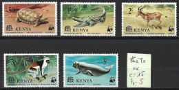 KENYA 86 à 90 ** Côte 15 € - Kenya (1963-...)