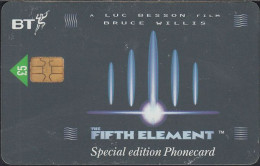 UK - British Telecom Chip PUB060  - £5  Cinema The Fifth Element No.2 - GPT2 - BT Promociónales