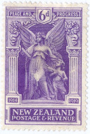 NUOVA ZELANDA, NEW ZEALAND, VITTORIA, 1920, FRANCOBOLLI NUOVI (MLH*) Scott:NZ 169, Yt:NZ 173 - Unused Stamps