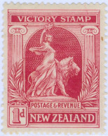 NUOVA ZELANDA, NEW ZEALAND, VITTORIA, 1920, FRANCOBOLLI NUOVI (MLH*) Scott:NZ 166, Yt:NZ 170 - Neufs