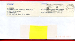 1998 - Dunkerque - Lettre En Affranchissement En Compte Avec La Poste - 71e Congrès De La FFAP Et Expo Philatélique - Lettere In Franchigia Civile