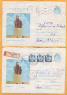 1985 Romania Monuments And Monuments To The Heroes Of The Second World War. Fight Against Fascism. 2 Cover - Cartas & Documentos