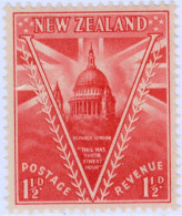 NUOVA ZELANDA, NEW ZEALAND, VITTORIA, 1946, FRANCOBOLLI NUOVI (MLH*) Scott:NZ 249, Yt:NZ 274 - Neufs