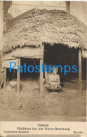 223798 SAMOA COSTUMES NATIVE SEMI NUDE GIRL AT THE KAWA MEANING POSTAL POSTCARD - Samoa