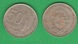 Uruguay 50 Pesos 1970 Nickel Coin South America States   ∇ 2 - Uruguay