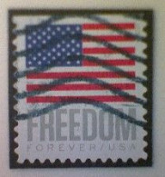 United States, Scott #5790, Used(o) Booklet, 2023, Flag Definitive: Freedom Flag, (63¢) Forever - Used Stamps