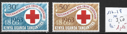 KENYA OUGANDA & TANGANYKA 127-28 ** Côte 3.50 € - Kenya, Ouganda & Tanzanie