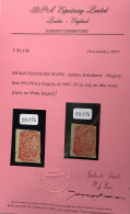 Jammu & Kashmir 1867-76 2a Red INTERESTING OLD FORGERY With BPA Cert (Indian Feudatory States India - Cachemire