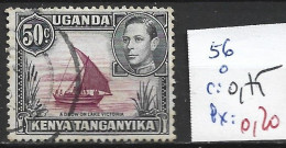 KENYA OUGANDA & TANGANYKA 56 Oblitéré Côte 0.75 € - Kenya, Oeganda & Tanganyika