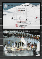 Andorre Blocs Vignettes JO 88 ** - Hiver 1988: Calgary