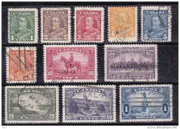 Canada U  179/189 (o) Usado. 1935 - Used Stamps