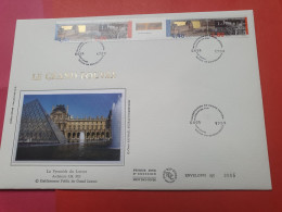 Grande Enveloppe FDC En 1993 - Le Grand Louvre - FDC 72 - 1990-1999