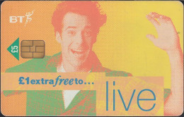 UK - British Telecom Chip PUB095  - £5 Extra Free To ... Live - Man - GPT3 - BT Werbezwecke
