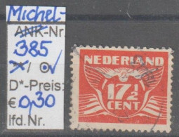 1941 - NIEDERLANDE - FM/DM "Fliegende Taube" 17 1/2 C Orangerot - O Gestempelt - S. Scan (385o Nl) - Gebruikt