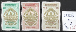 KHMERE 281 à 83 * Côte 3 € - Kampuchea