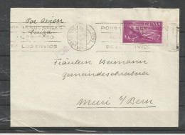 ESPAGNE LETTRE  POUR LA SUISSE  TTB. - Lettres & Documents