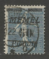 MEMEL N° 54 OBL / Used - Used Stamps