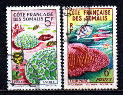 Cote Des Somalis  - 1963 -  Faune Corallienne  -  N° 316/317 - Oblit - Used - Oblitérés