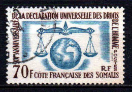 Cote Des Somalis  - 1963 -  Droits De L' Homme  -  N° 318 - Oblit - Used - Oblitérés