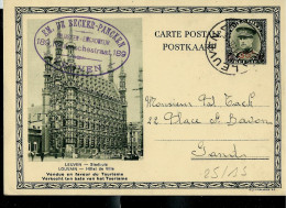 Carte Illustrée Obl.  N° 25. Vue 15. - LEUVEN - LOUVAIN  -- Obl. LEUVEN  03/01/38 - Cartes Postales 1934-1951