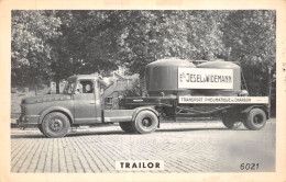 24-1981 : PUBLICITE POUR LES CAMIONS TRAILOR TRANSPORT DE CHARBON ETS JESEL ET WIDEMANN - Vrachtwagens En LGV