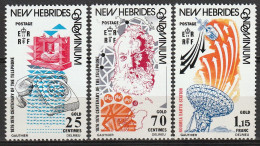 Nouvelles Hébrides Centenaire De La Première Liaison Téléphonique 1976 N°429/431 Neuf** - Unused Stamps