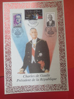 Encart En 1998 - Général De Gaulle  - FDC 112 - De Gaulle (Général)