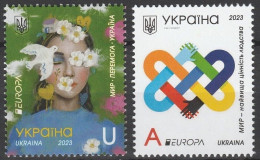 Ukraine 2023 -  Europa 2023, La Paix - 2 Val Neuf // Mnh - 2023
