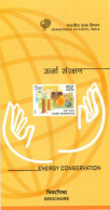 INDIA - 2004 - BROCHURE OF ENERGY CONSERVATION STAMP DESCRIPTION AND TECHNICAL DATA. - Storia Postale