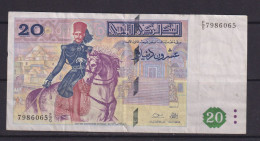 TUNISIA - 1992 20 Dinars Circulated Banknote - Tunesien