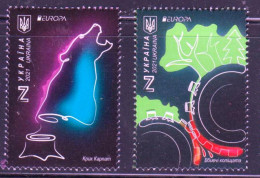 Ukraine 2021 - Europa 2021, Faune En Danger - 2 Val Neufs // Mnh - 2021