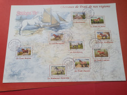 Encart En 2013 - Chevaux De Traits De Nos Régions Françaises - FDC 123 - Chevaux