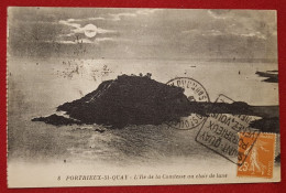 CPA Provenant D'un Carnet - Portrieux St Quay - L'Ile De La Comtesse Au Clair De Lune - Pontrieux