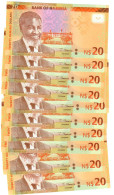 Namibia 10x 20 Dollars 2022 UNC "!Gawaxab" - Namibië