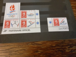 JO 1992,  4 Timbres  Neufs Différents Issus De Bloc - Hiver 1992: Albertville