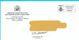 Lettre Préaffranchie Sur Env Service Commun Des Actes De Communication Et D'exécution Alméria Espagne - Otros & Sin Clasificación